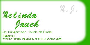 melinda jauch business card